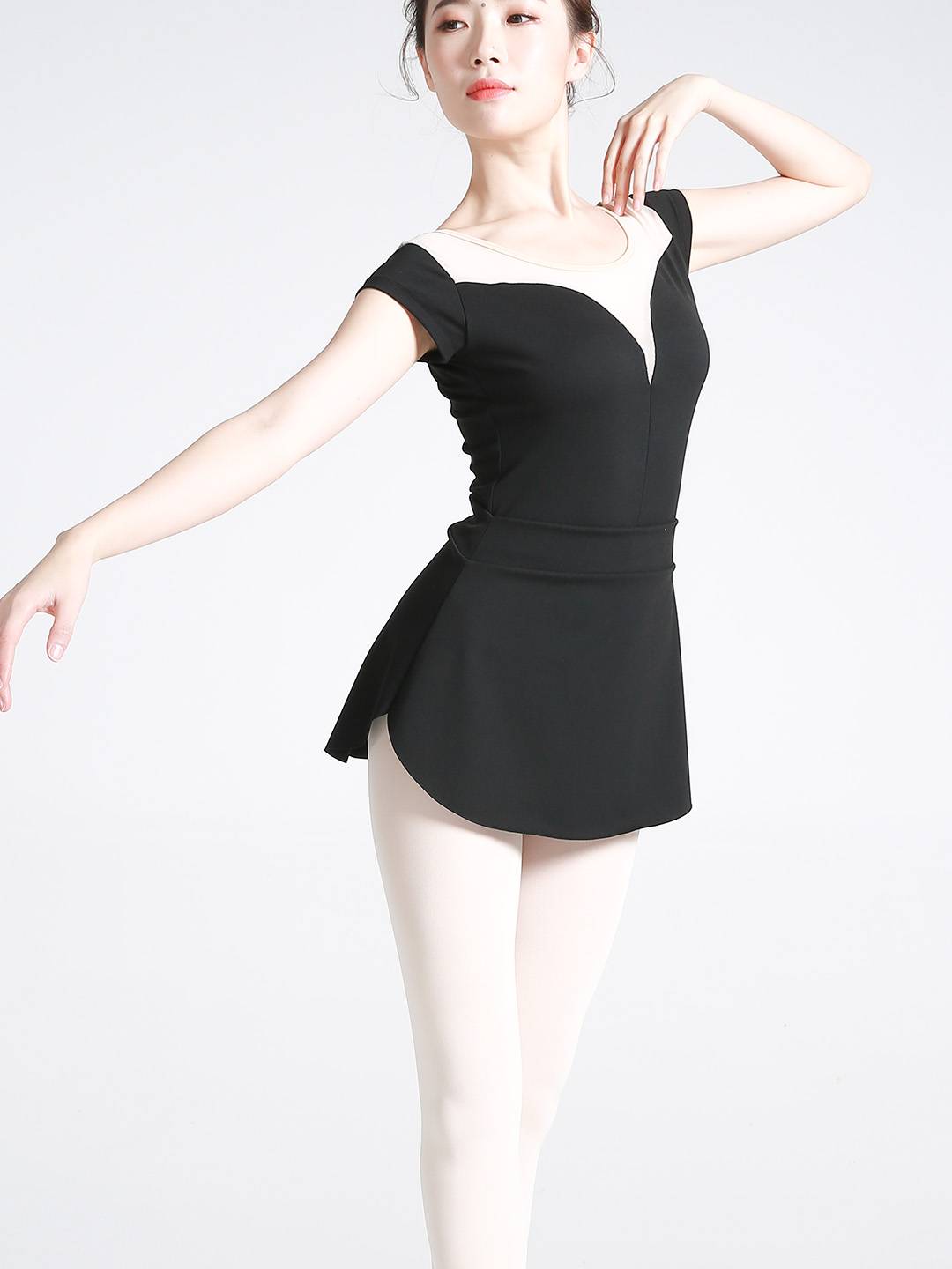 Ballet dance exercises adult dance skirt in the body with three -pointers yoga short skirt female dance gymnastics teacher base skirt