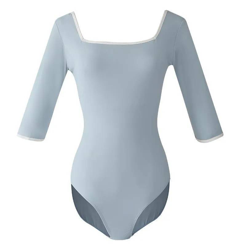 Fang Lian's body service ballet long -sleeved high -sleeved high -crosstick training, gymnastics service gymnastics service, yoga clothing
