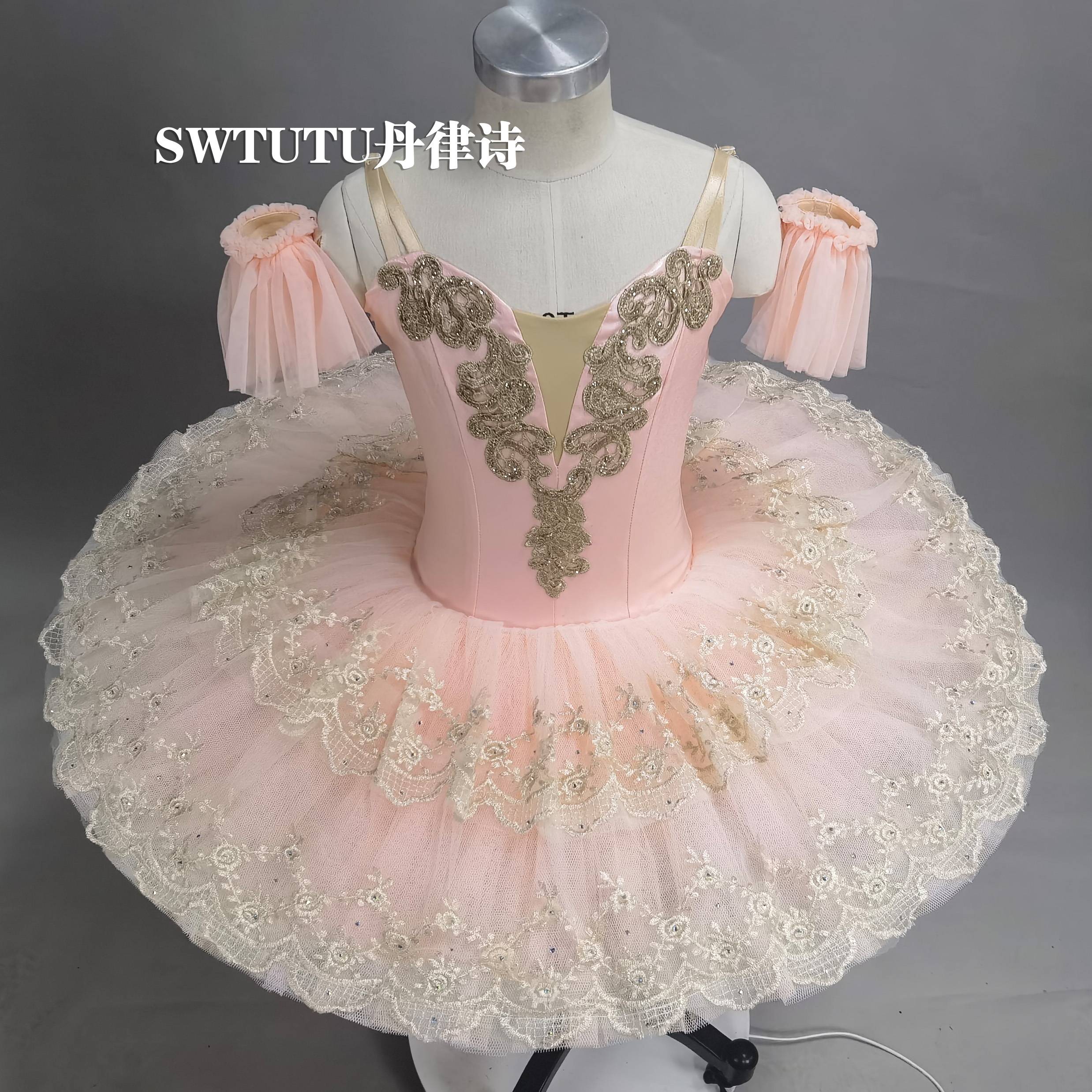 Dan Ling Shi Pink Children's Simple Ballet TUTU Skirt AEDC Performance Competition Fairy Doll Variation