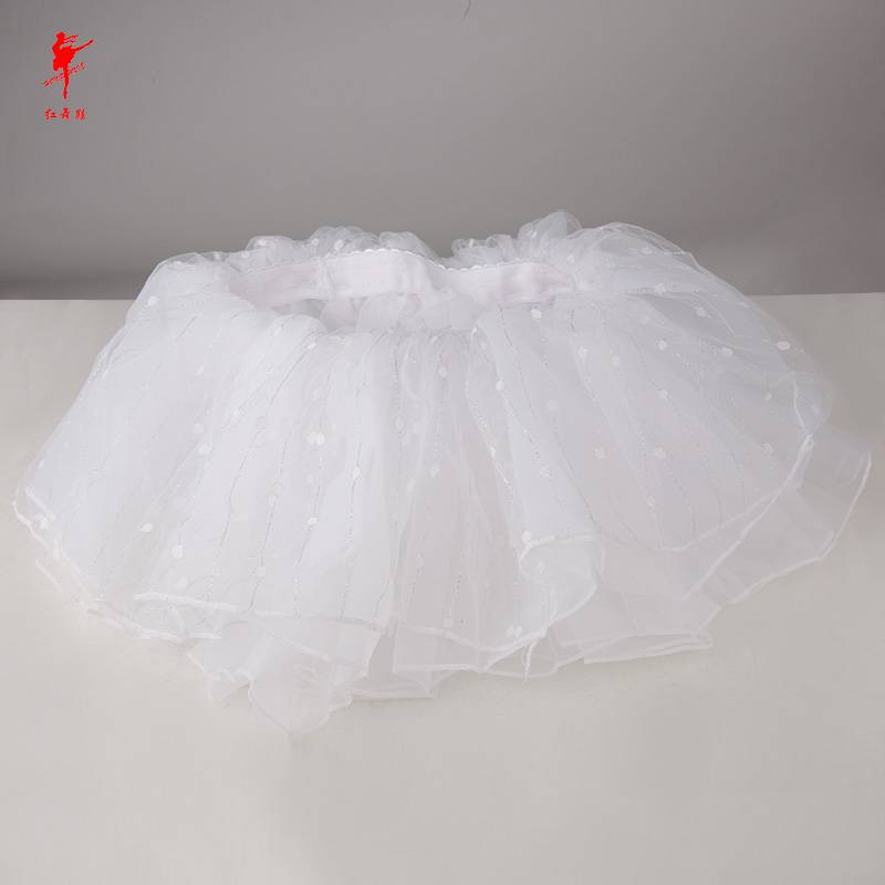 Dance service children's ballet skirt short -sleeved suspender practice service pure cotton cotton summer Chinese dance service 51201