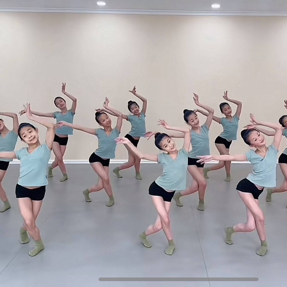 Children's dance clothing girl practice costumes summer children's dance short -sleeved shorts performance children's ballet dance clothes