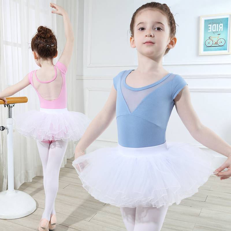 Children's dance service girl ballet skirt practice dancing dancing clothes in summer children gymnastics uniform Chinese dance body clothes