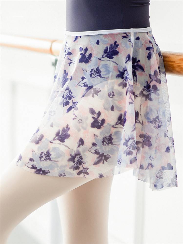Little Jasmine Print Ballet Skirt Adult Women's Base Training Server Dance Dance Dance Dress Skirt Skirt Skirt
