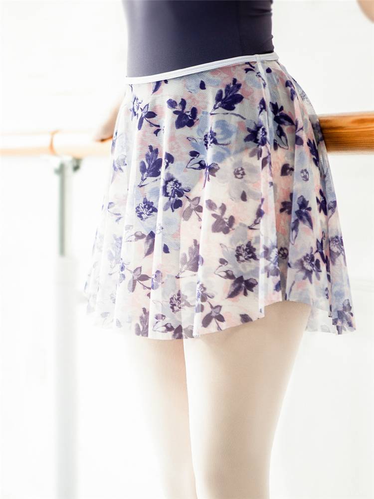 Little Jasmine Print Ballet Skirt Adult Women's Base Training Server Dance Dance Dance Dress Skirt Skirt Skirt