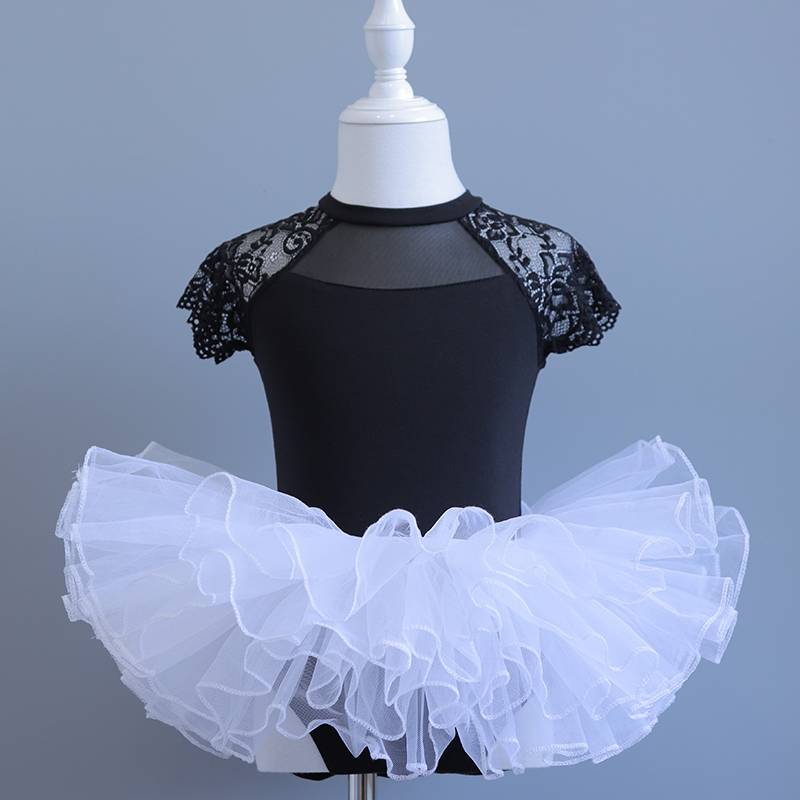 Children's dance service girls practice girls girl summer short -sleeved ballet skirt body test Chinese dance dance service