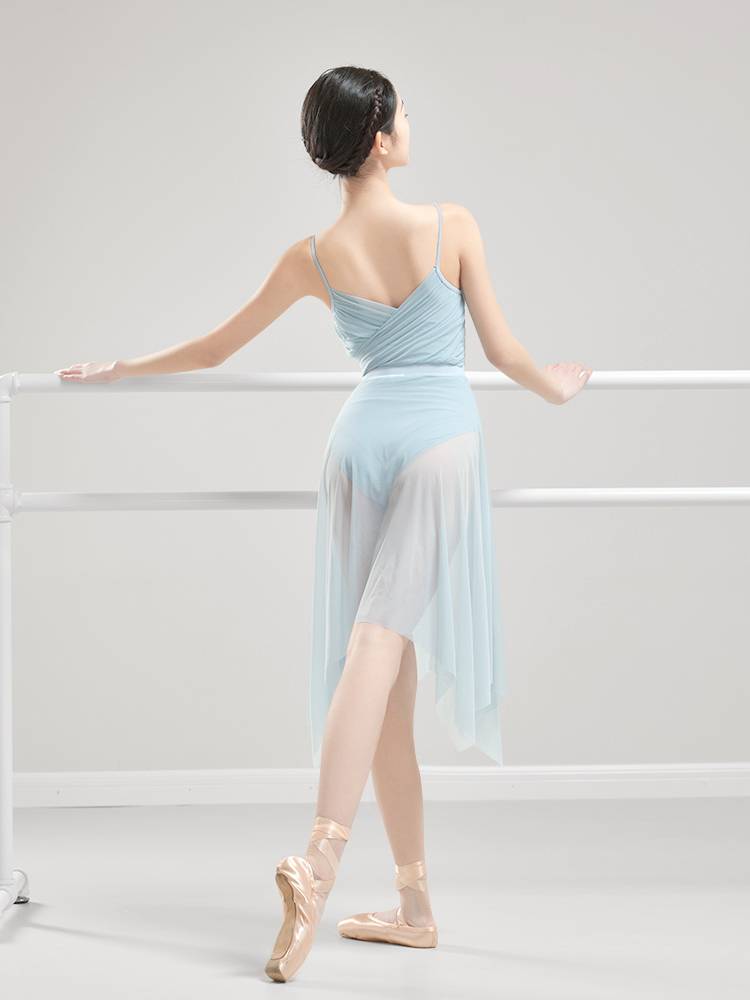 Dance clothing adult female ballet dance exercise service summer suspension art test -shaped physical training conjoined dancing clothing gymnastics uniforms