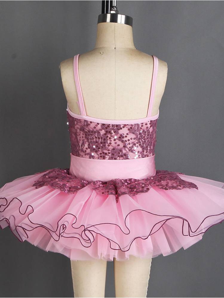 Ballet performance service children's competition dance dance Douaka purple professional performance TUTU skirt sequins ballet skirt