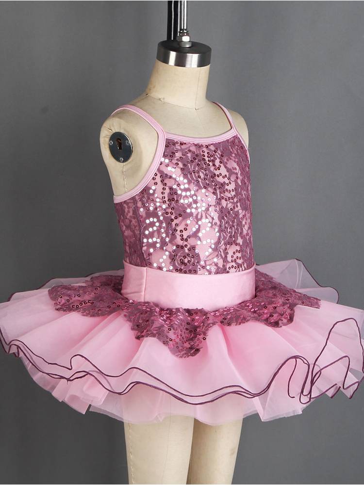 Ballet performance service children's competition dance dance Douaka purple professional performance TUTU skirt sequins ballet skirt