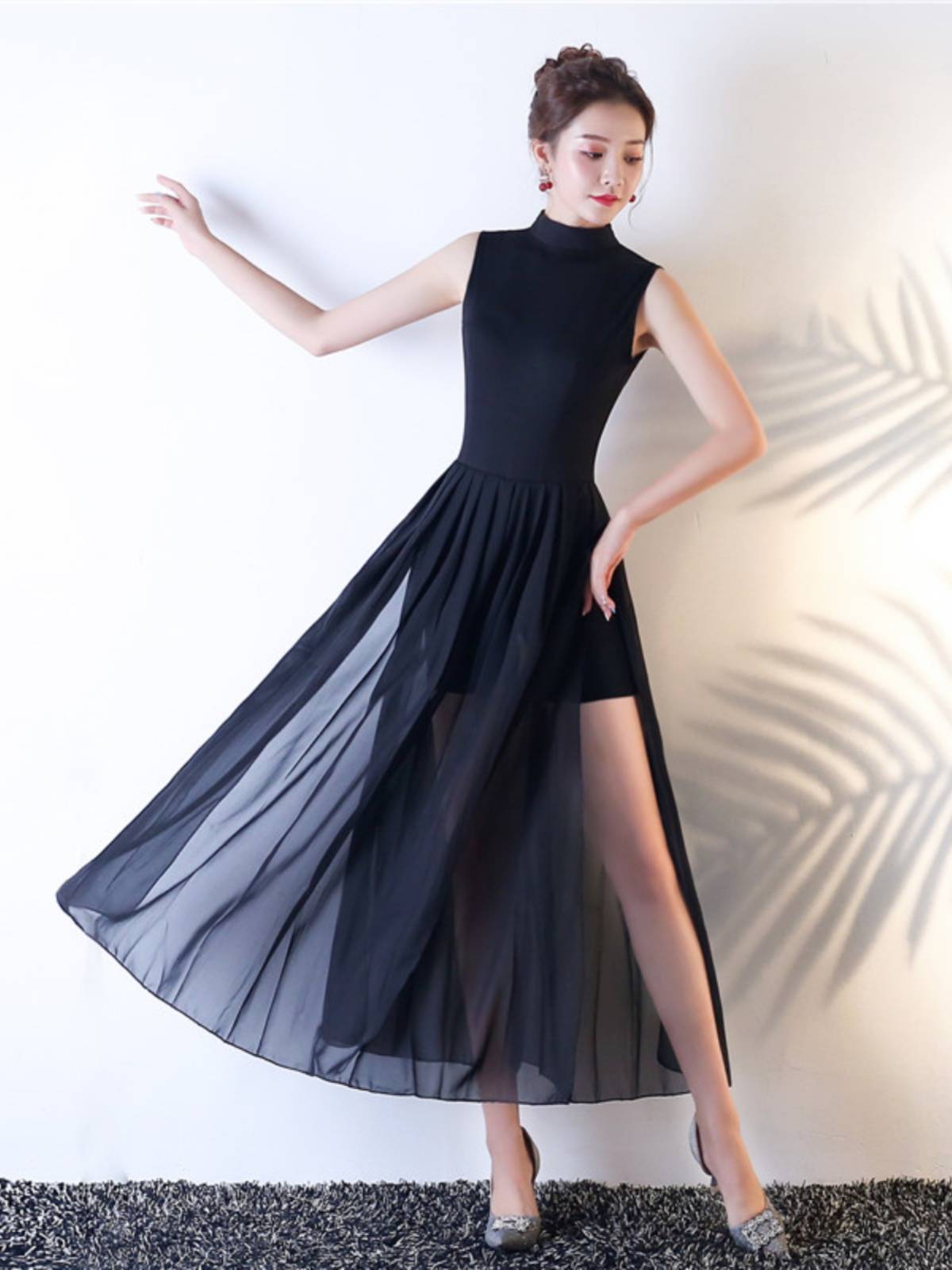 The new white Fanghua same modern dance venelon skirt show dance service performance service ballet dance service girl
