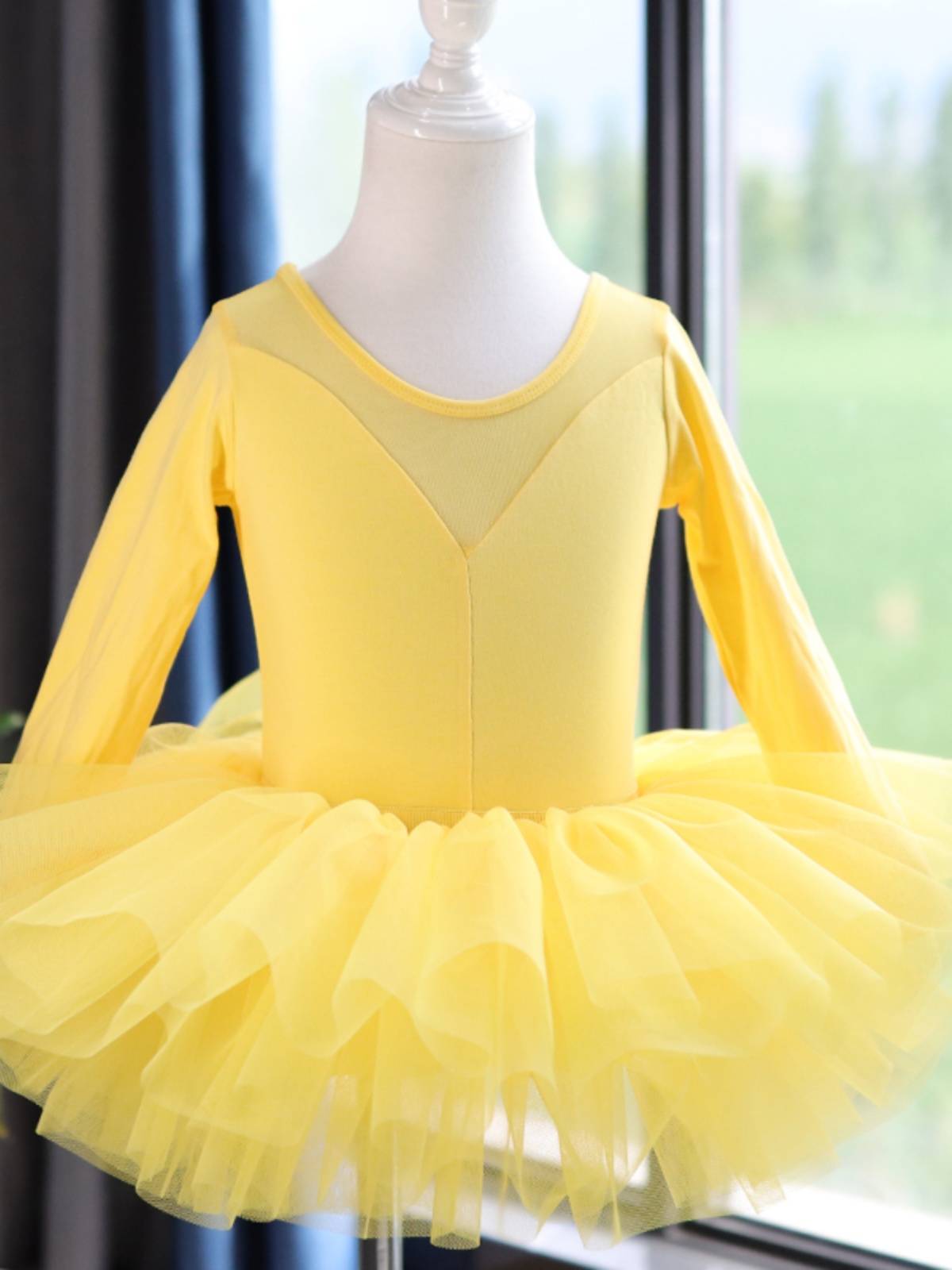 Children's dance service long -sleeved exercise girl Chinese dance ballet body girl test dancing gymnastics uniform set