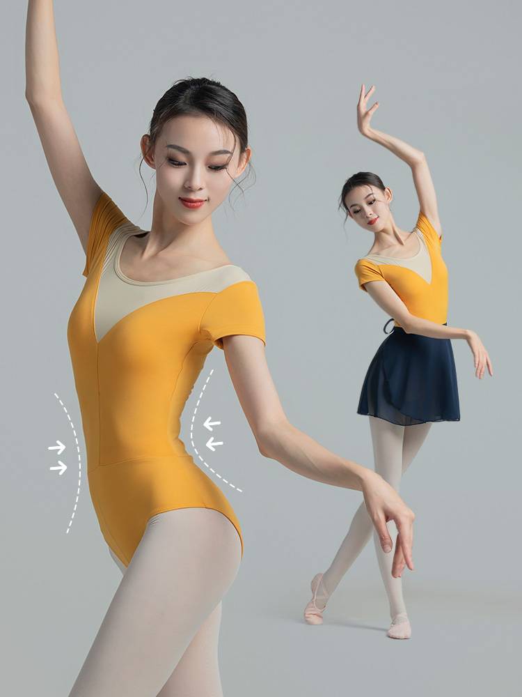 THE SHORT-SLEEVE DANCE DRESS FOR THE HUSTLING BODY BALLET