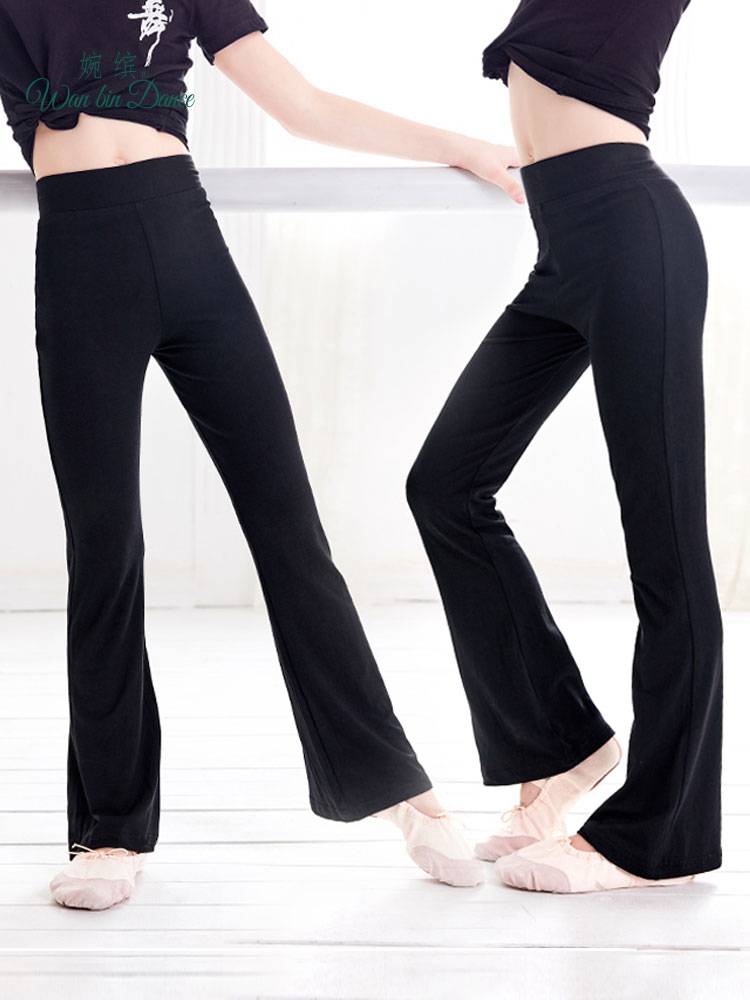 Children's dance pants practice pants black girl summer ballet health pants flared pants Modal cotton yoga pants