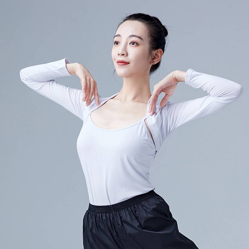 Dance practice uniform Top, female adult black Model ballet dress long -sleeved yoga shawl jacket