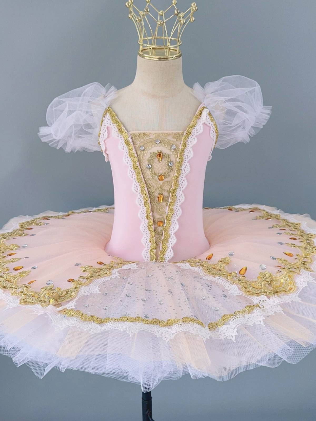 Children's ballet skirt performance clothes girl puffed skirt professional swan lake tutu skirt children's little swan dance skirt