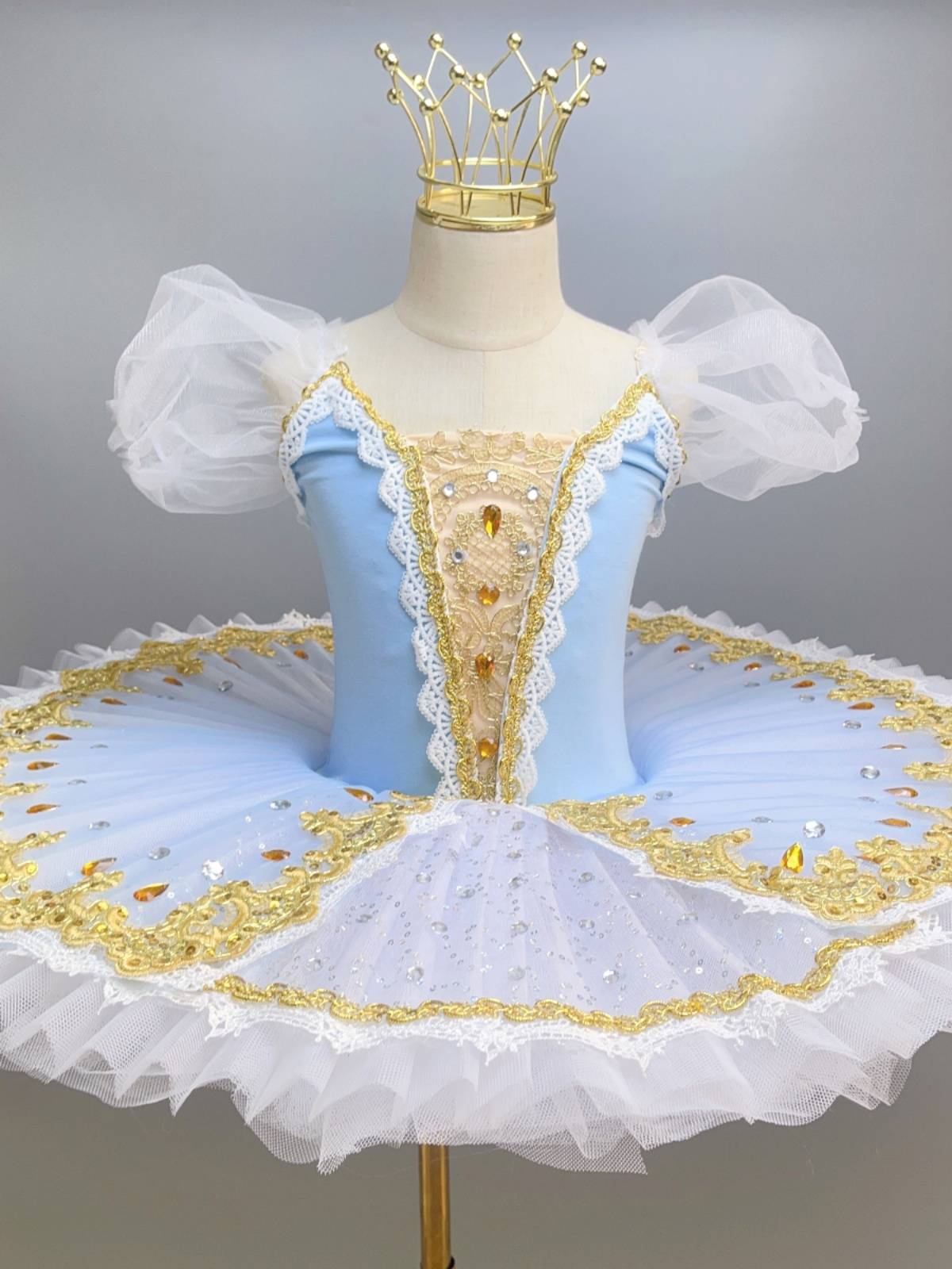 Children's ballet skirt performance clothes girl puffed skirt professional swan lake tutu skirt children's little swan dance skirt