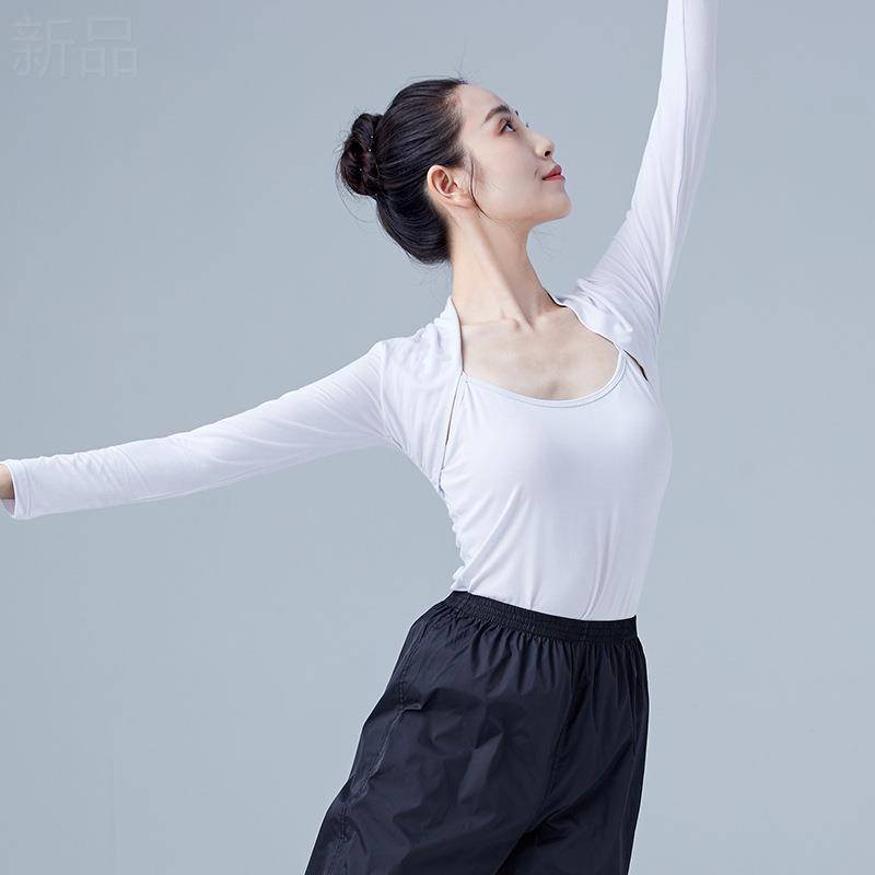 Ballet dance service female adult Modal long -sleeved shawl shirt small shoulder training practice clothes