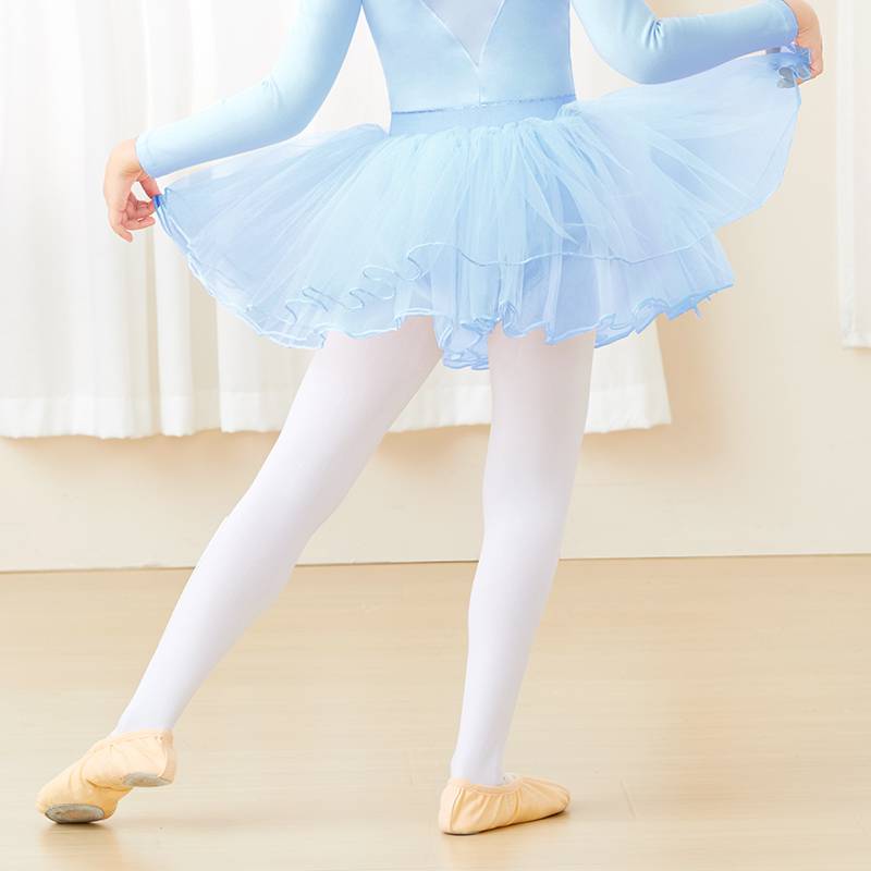 Children's dance suit, ballet skirt puffy skirt practice dress dancing dancing skirt pink skirt girl short skirt