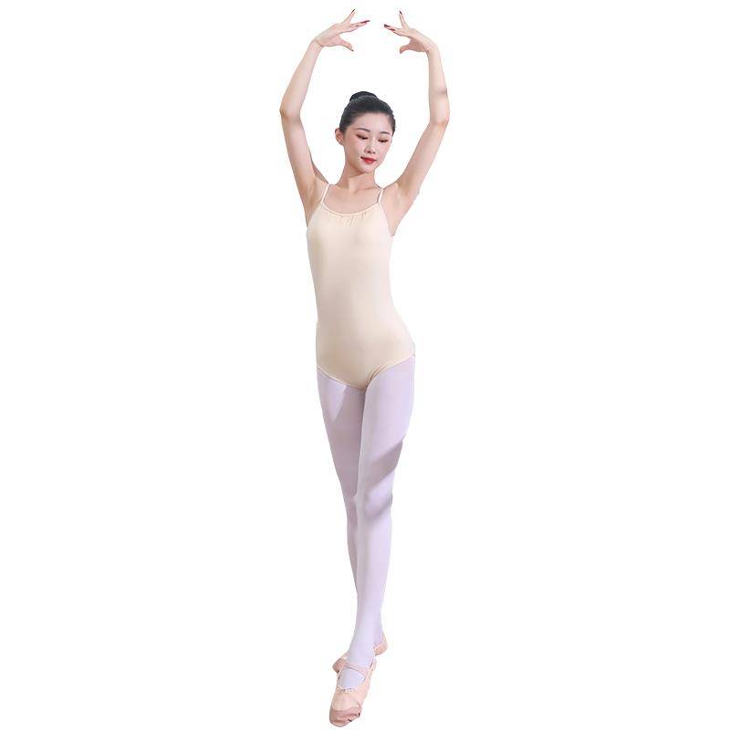 2024 new adult gymnastics uniforms female shoulder -shaped camera student art test with ballet connecting exercises to write