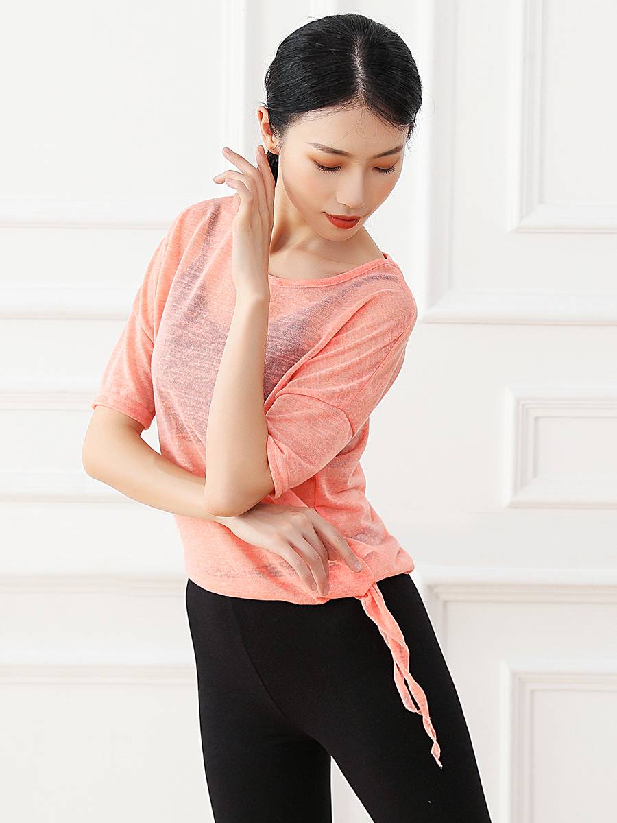 Dance net gauze top female loose ballet exercise skills Chinese style modern classical teacher elegant body set
