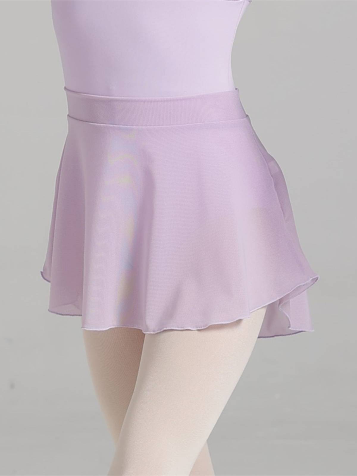 Summer girl and children ballet national dance Chinese dance exercise skirt girl breathable mesh half -bodies dance short skirt