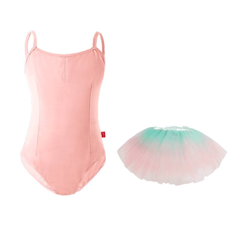 Children's dance service girl girl suspender ballet dance panton skirt dance clothes children's Chinese dance exercise service