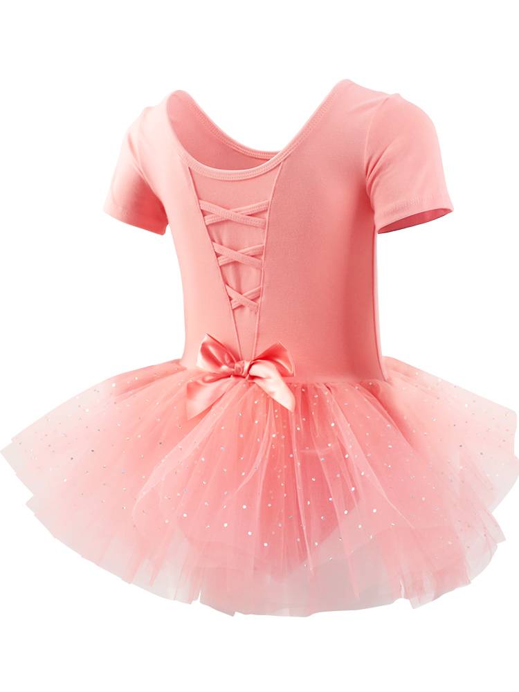 Children's ballet dance summer dance skirt female short -sleeved exercise service test Chinese dance girl dancing panton skirt