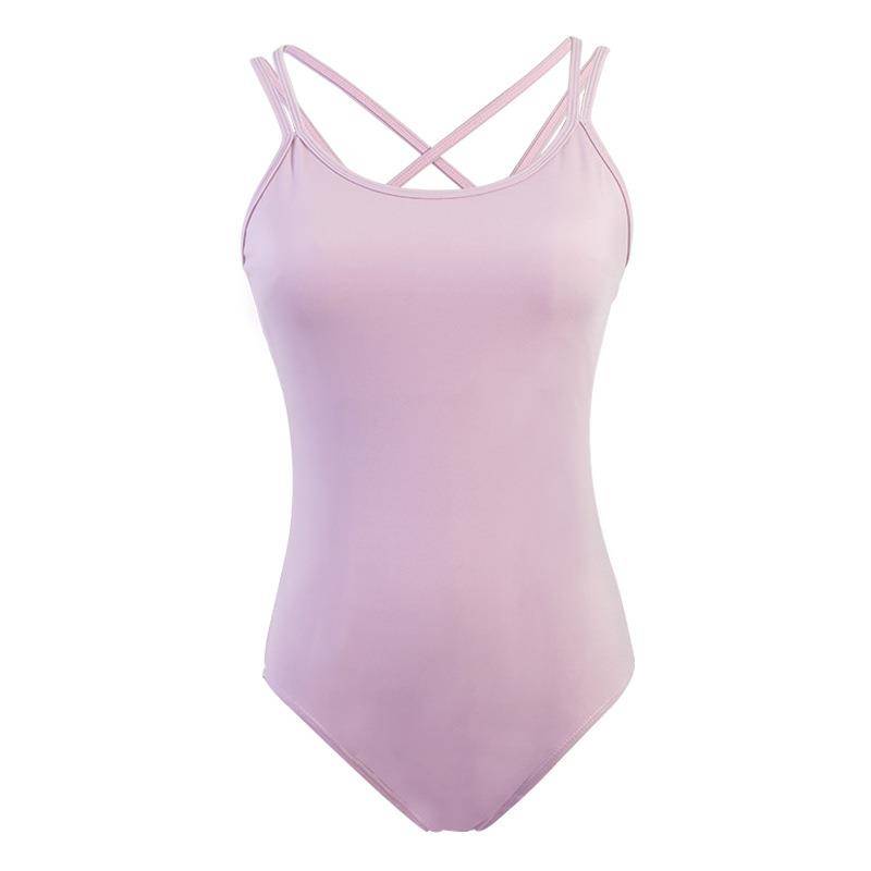 Dance practice service female adult camisole gymnastics gymnastics test high -shaped sports uniform nylon thin ballet base training uniform