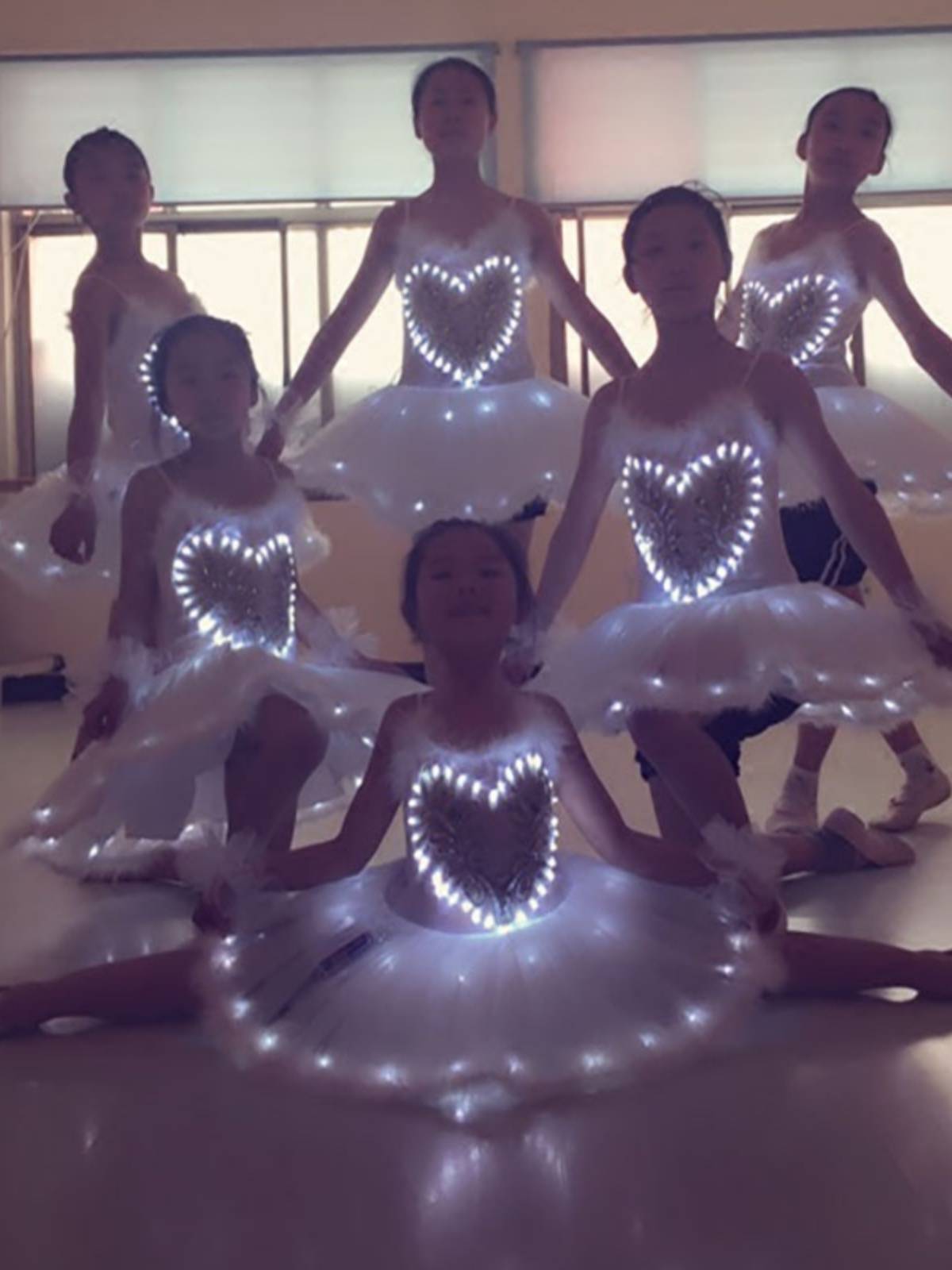 Glow Ballet Skirt Performance Services Professional Adult Sligue Skirt Children's Little Swan Sequenor Starlight Show