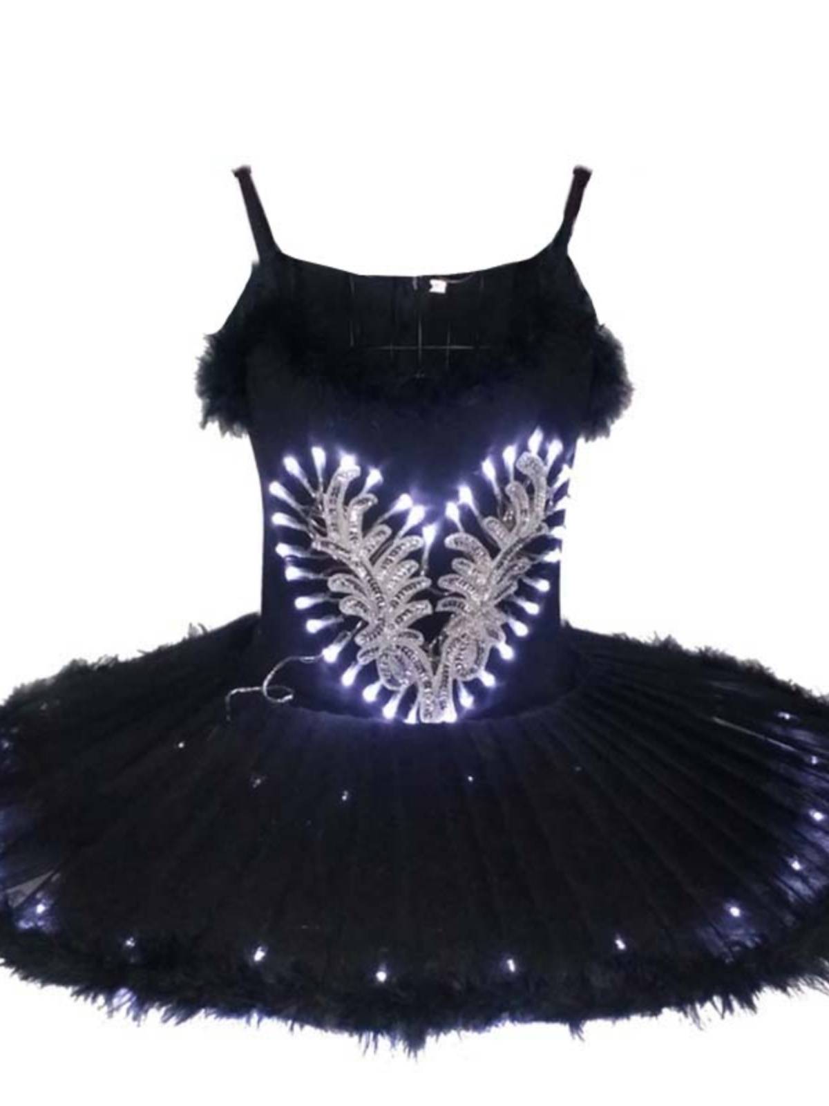 Glow Ballet Skirt Performance Services Professional Adult Sligue Skirt Children's Little Swan Sequenor Starlight Show