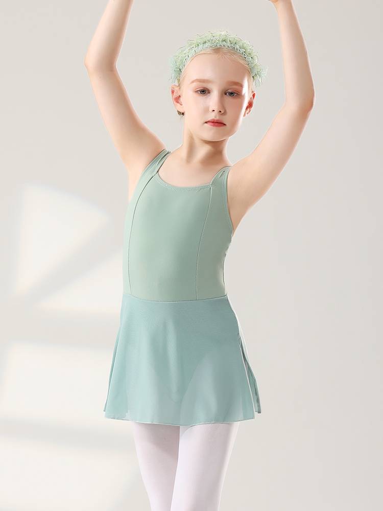 4088 Children's Dance Female Ballet Skirt Girls Performance Performance Gymnast Summer New Striper Conjunction