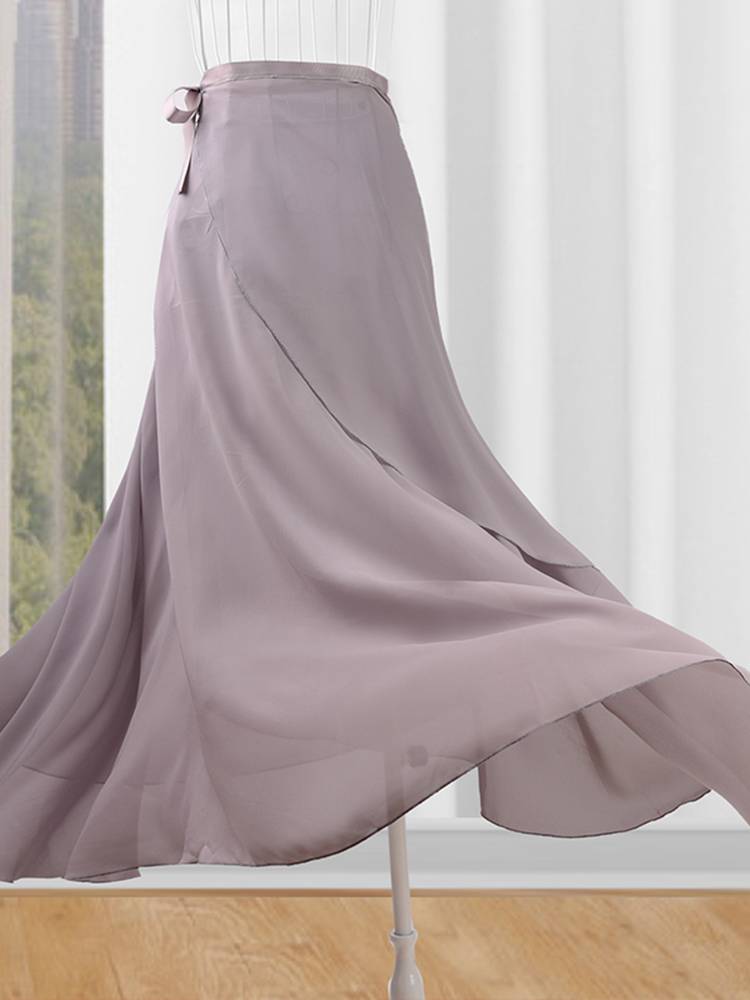 One -type ballet dance practice service classical dance half -body practice gauze skirt chiffon lace bandarfed baa skirt