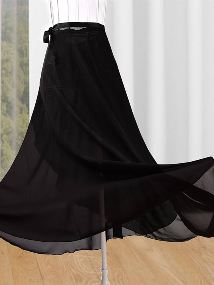 One -type ballet dance practice service classical dance half -body practice gauze skirt chiffon lace bandarfed baa skirt