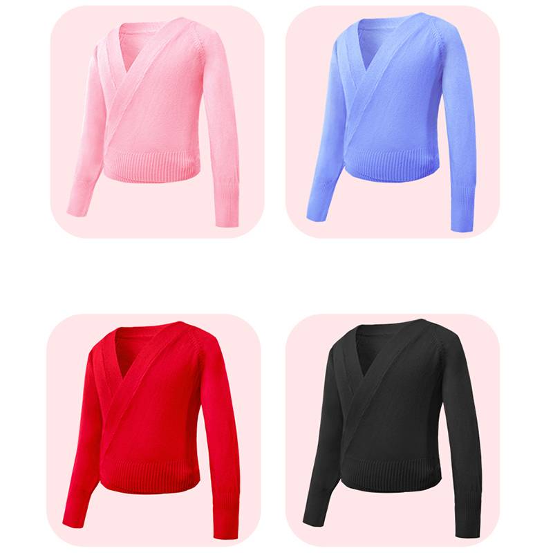 Spot Children's Dance sweater O outside o set Spring Autumn long -sleeved children dancing practice service, shawl girl ballet guarantee