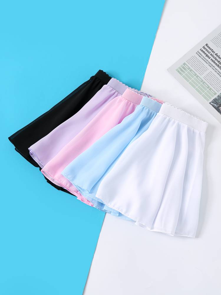 Children's dance clothing girl practice service summer ballet skirt chiffon skirt apron Chinese dance half body skirt