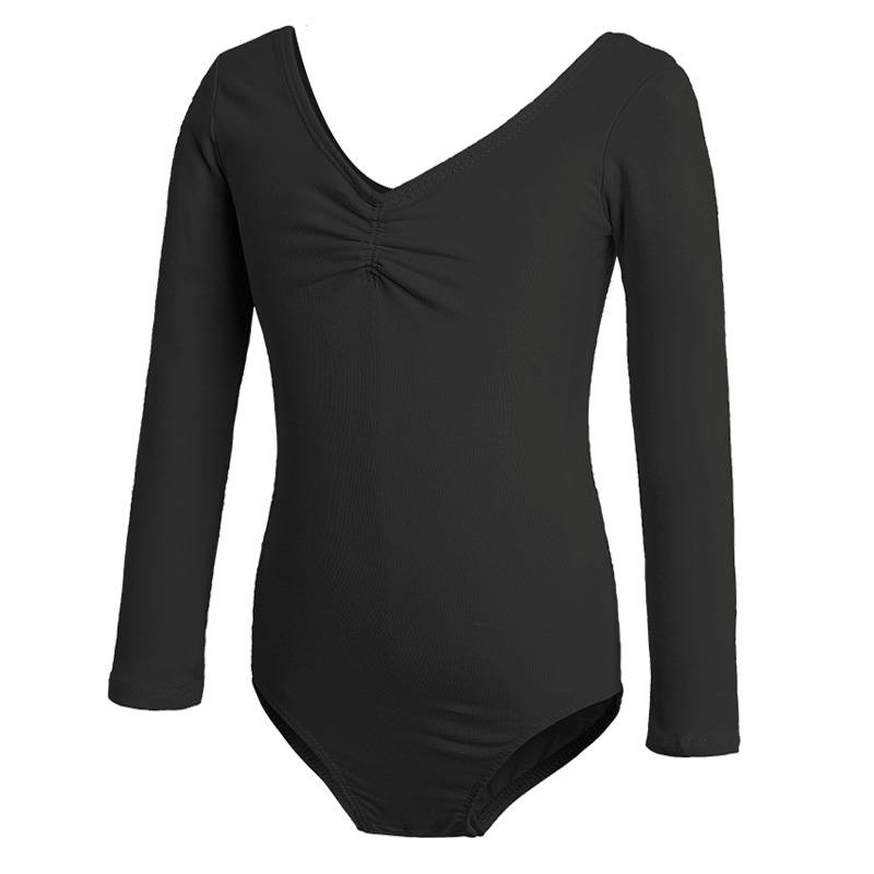Children's dance long -sleeved Chinese dance professional test girls conjoined children's body dance gymnastics ballet practice service