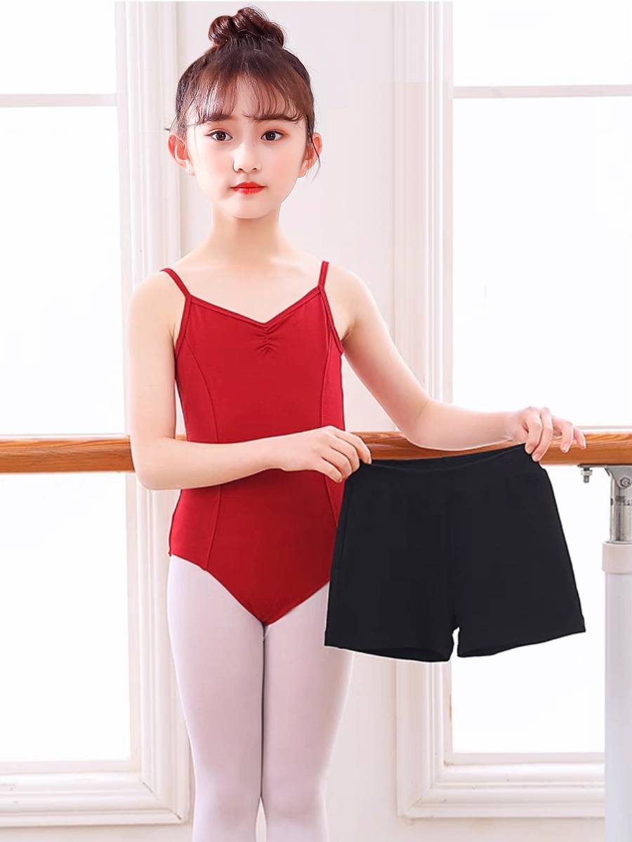 Children's dance shorts triplet ballet exercise pants girl dance leggings safety pants one word baba pants