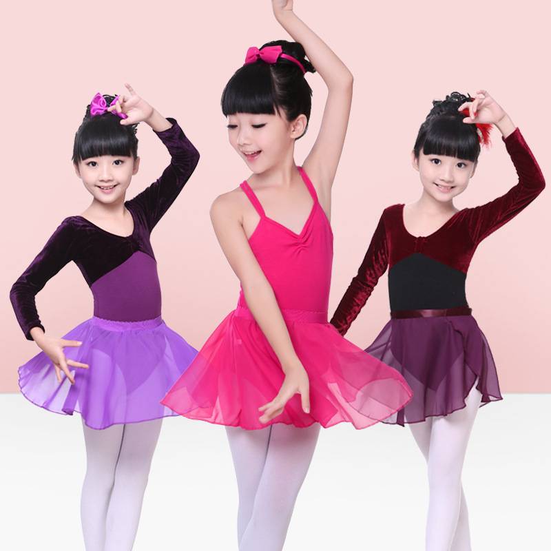 Children's dance gauze skirt girl practice clothes summer ballet dance skirt chiffon skirt Chinese dance half body skirt