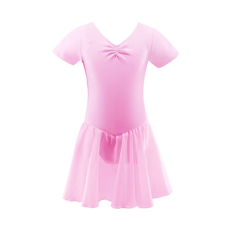 Quick-haired children's dancing and gymnasium girls danced in Chinese dress ballet