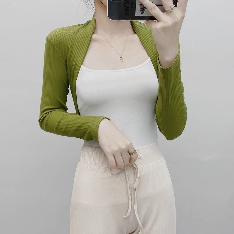 Dance Kan shoulder top female ballet dance top gymnastics clothes outside with shawl yoga clothes fitness cover dance clothes
