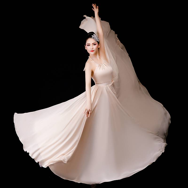 Classical Dance Performance Dance Gine Women 720 degrees big skirt dance clothes elegant ballet modern dance exercise costume clothing
