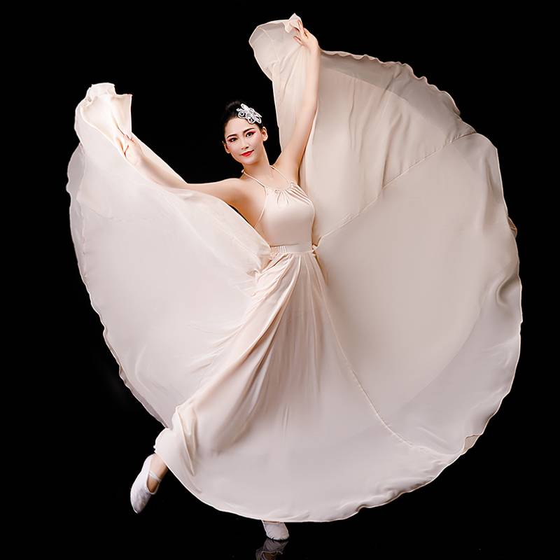 Classical Dance Performance Dance Gine Women 720 degrees big skirt dance clothes elegant ballet modern dance exercise costume clothing