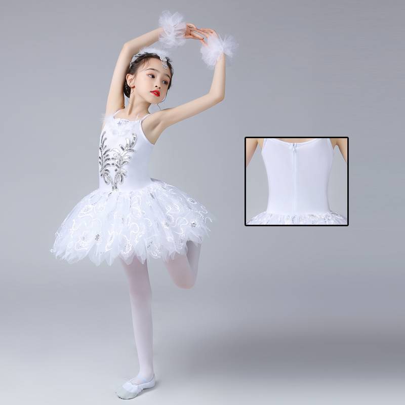 Little Swan ballet dress tutu girl ballet flys, fly to show children harmonious sunshine dance performance clothes