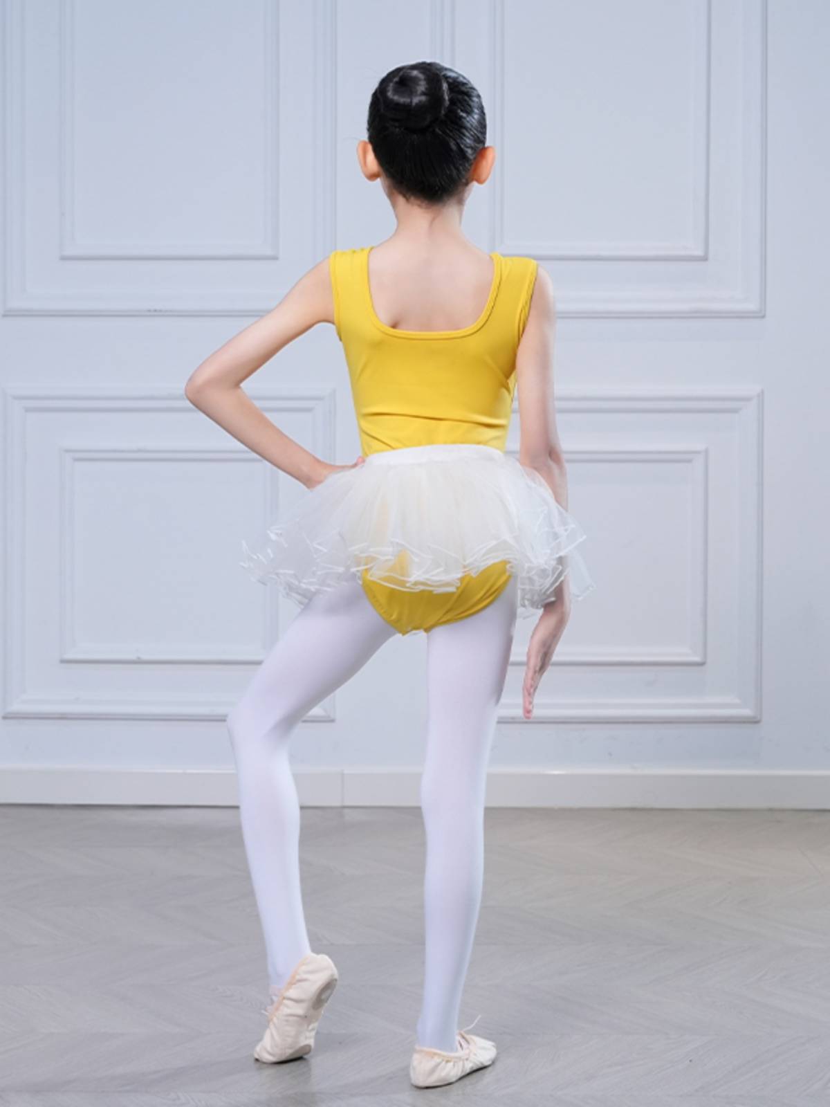 Girls Children's Summer Dance Dance Discipline Gonggongfu Sleeveless Skirt Ballet Dance Fita Server Term Terminal Chinese Dance Services