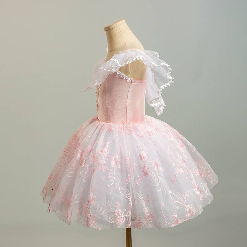Ballet Performance Server Bolly Blue Puff Children's Competition Professional Dance Server Adult Long Skirt Ballet Skirt