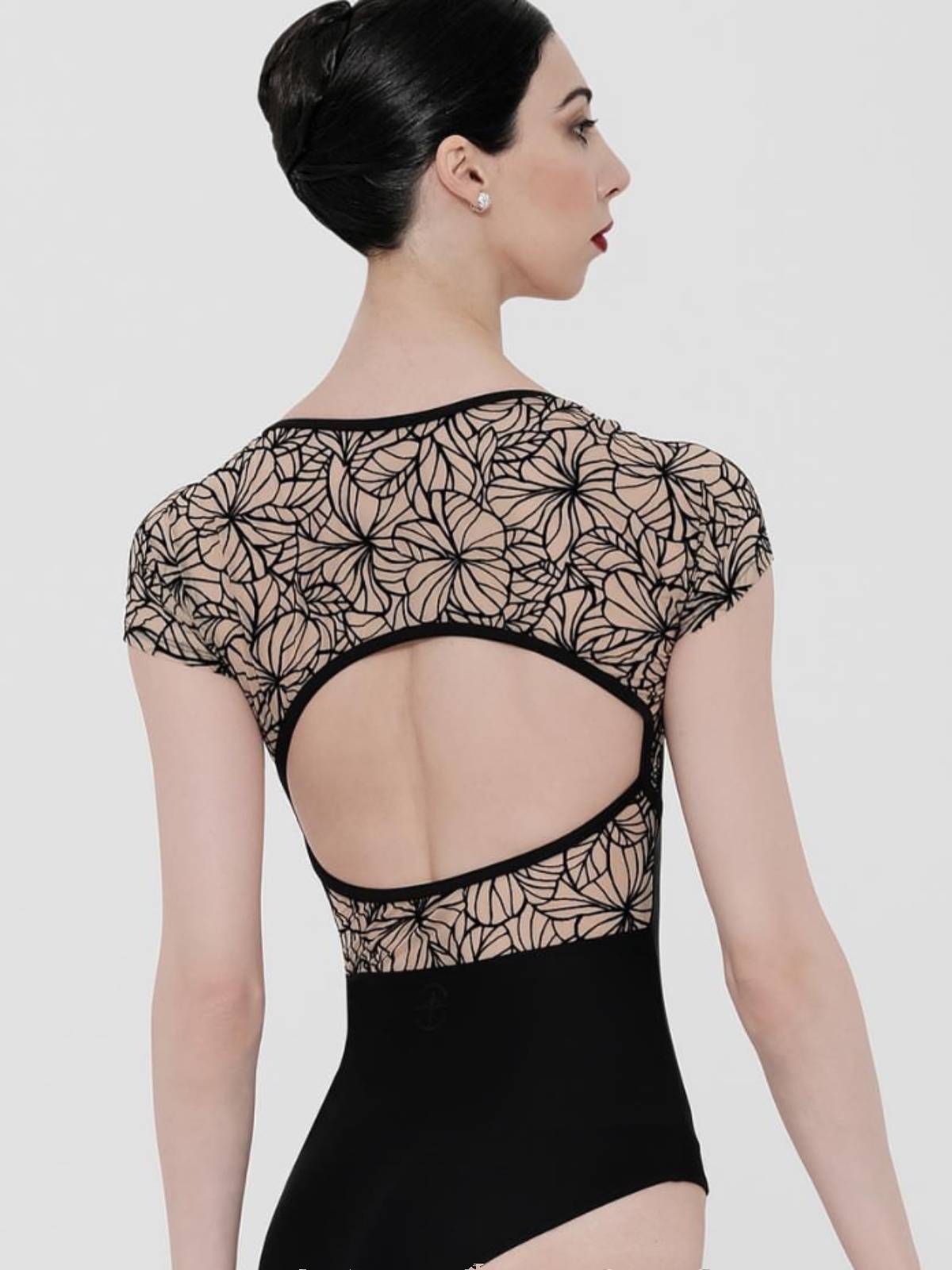Ballet connecting exercise, dance gymnastics clothing lace short -sleeved skills test -shaped sportswear air yoga clothing women's clothing