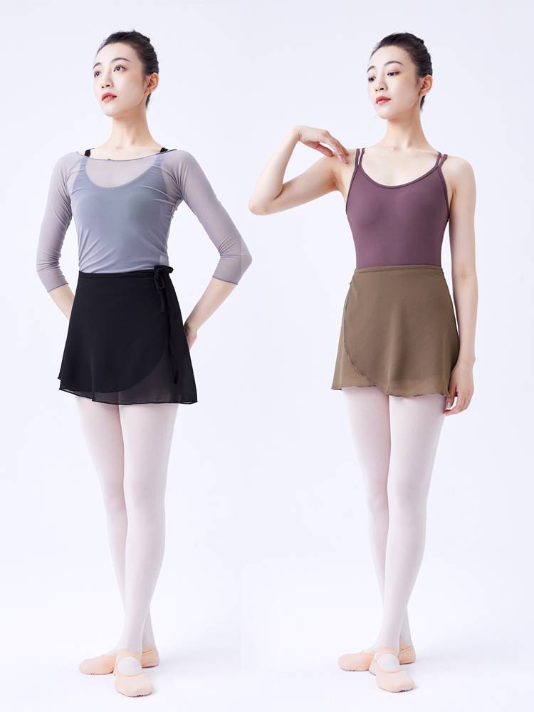 Ballet dance skirt female hip hip dancing skirt adult lace -chiffon skirt dance short skirt practice service