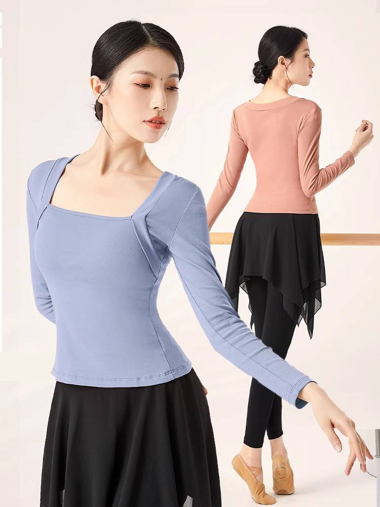 Dance clothing top female spring and autumn ballet exercises adult gymnastics clothes classical dance teacher clothing
