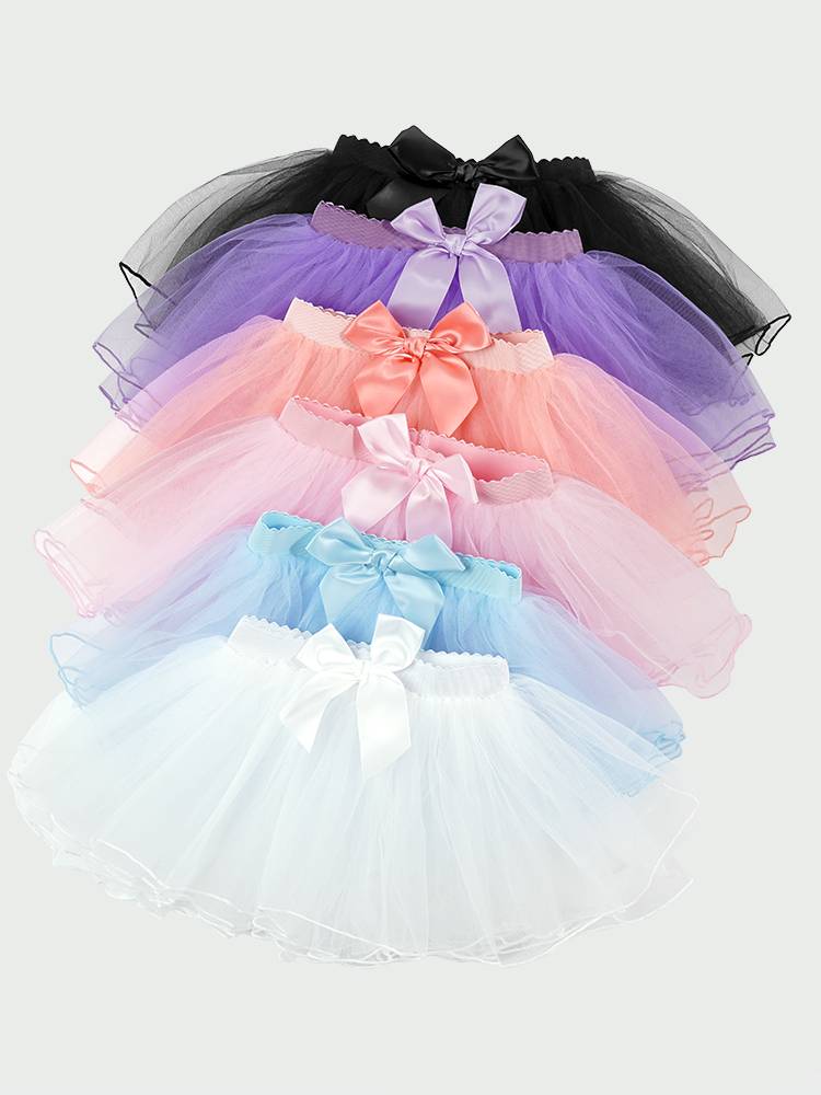 Children's dance skirt, girl dancing practice service, half -body net gauze skirt ballet performance service princess panton apron