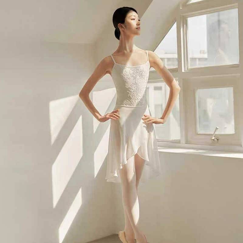 Ballet dance exercise adult female dance service velvet camisole gymnastics uniform summer base training conjoined body service test