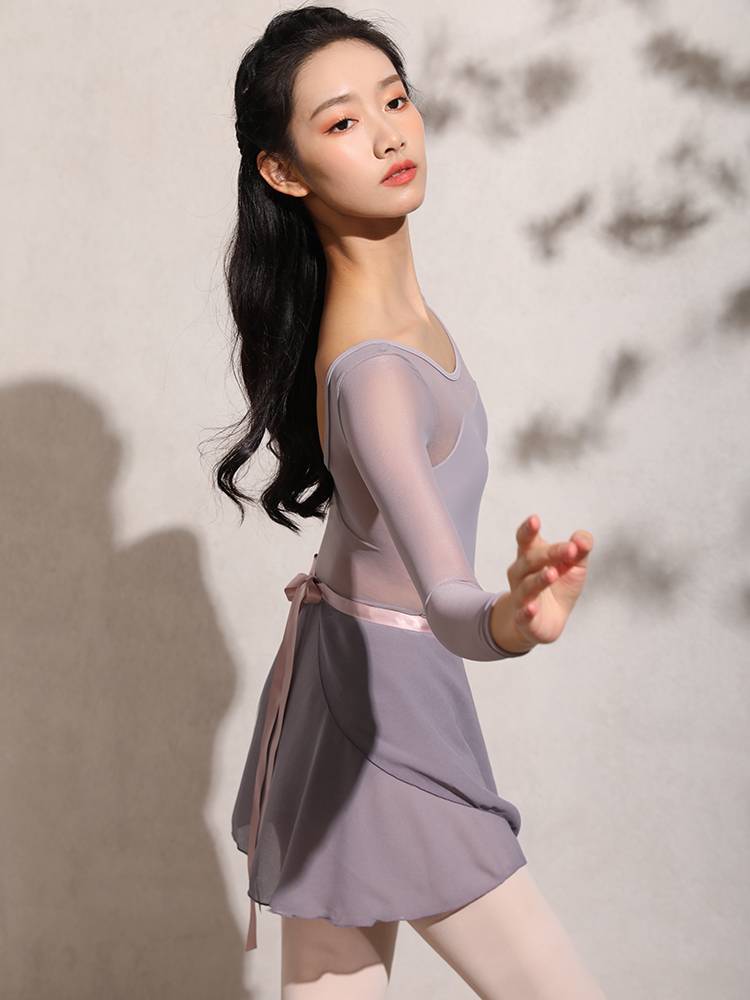 Long-sleeved ballet gymnastics adult dance